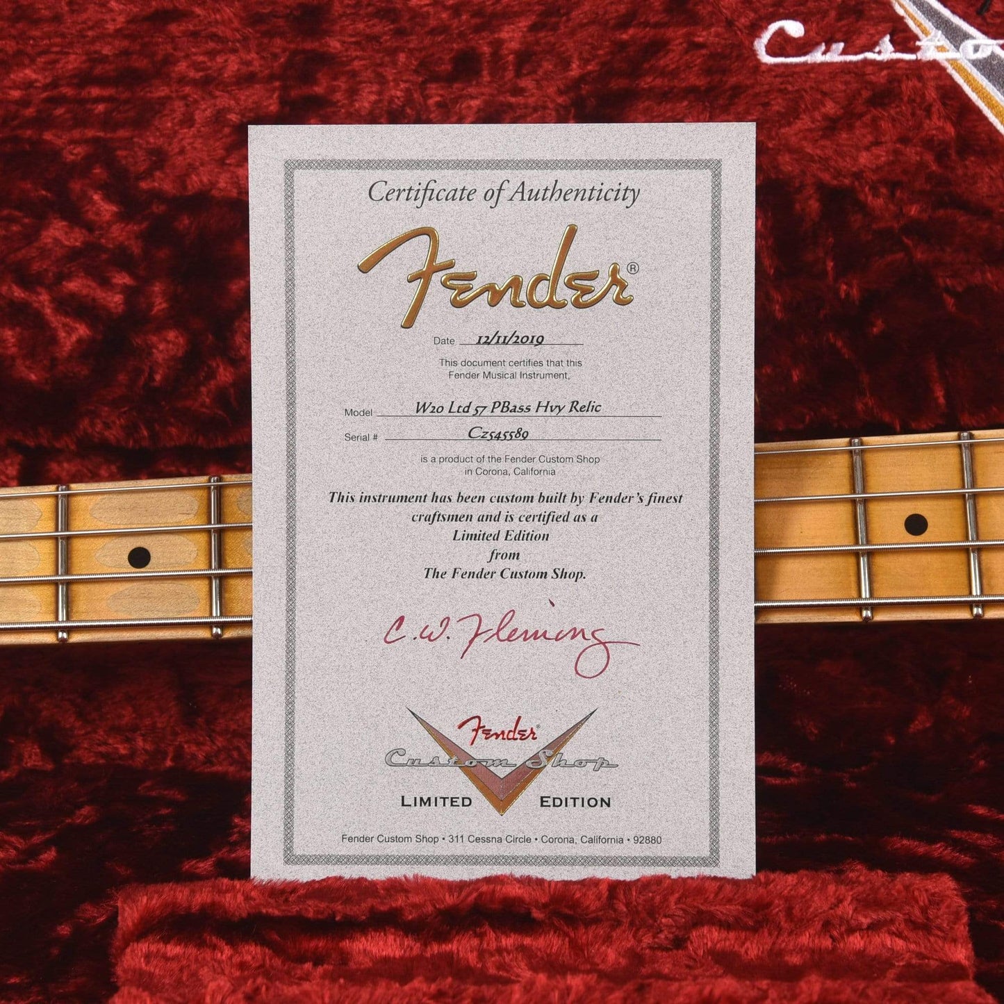 Fender Custom Shop NAMM Limited Edition 1957 Precision Bass Journeyman Relic Desert Sand Bass Guitars / 4-String