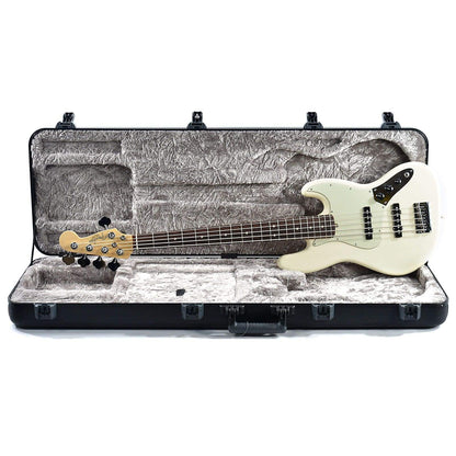 Fender American Pro Jazz Bass V RW Olympic White Bass Guitars / 5-String or More