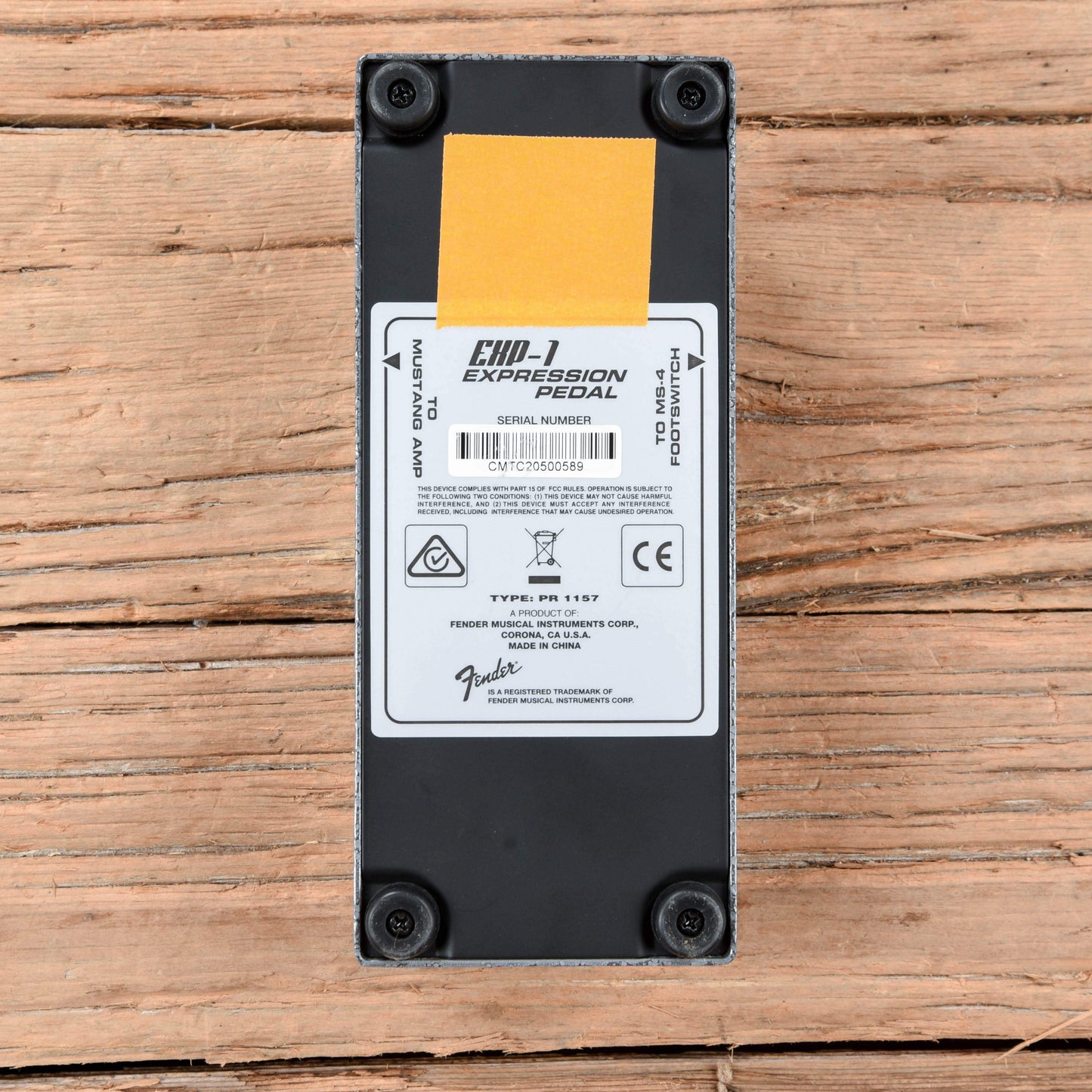 Fender EXP-1 Expression Pedal Effects and Pedals / Controllers, Volume and Expression