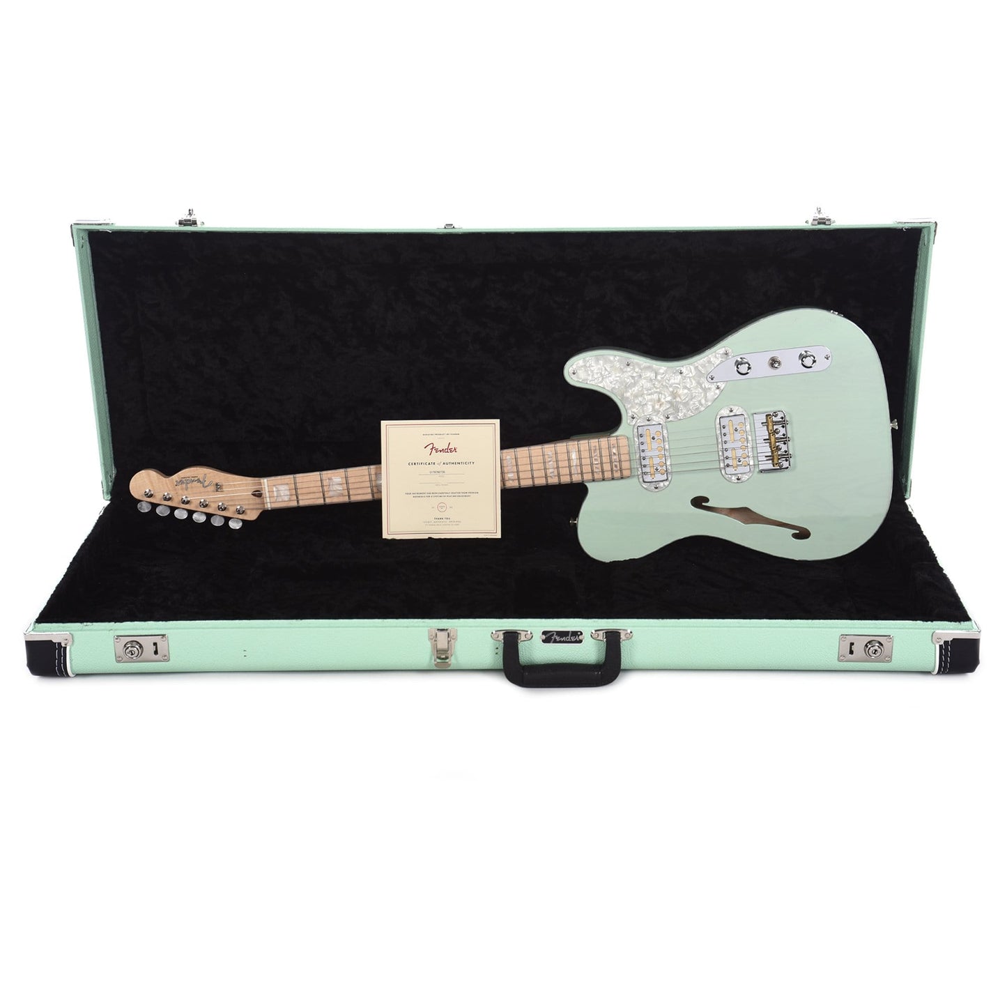 Fender Parallel Universe II Telecaster Magico Transparent Sea Foam Green Electric Guitars / Semi-Hollow