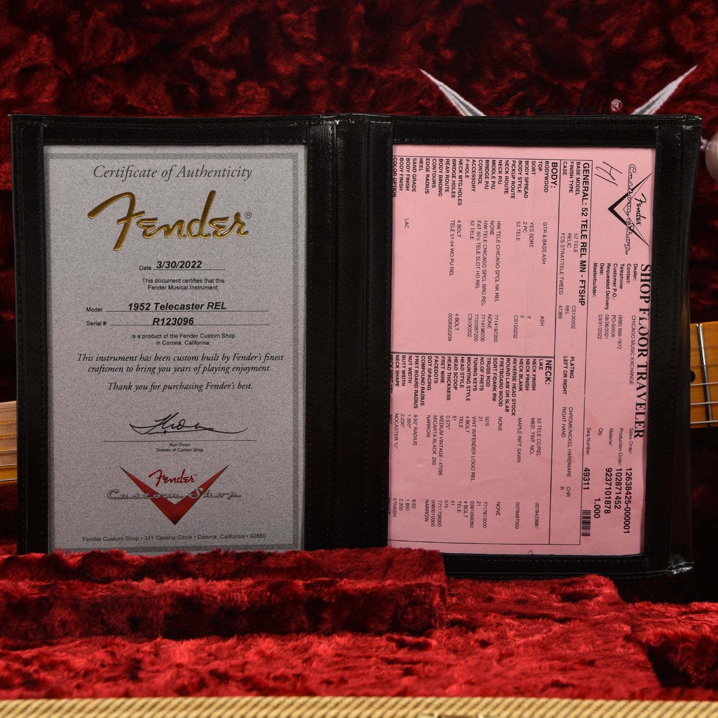 Fender Custom Shop 1952 Telecaster "Chicago Special" Relic Faded Trans Shell Pink Electric Guitars / Solid Body