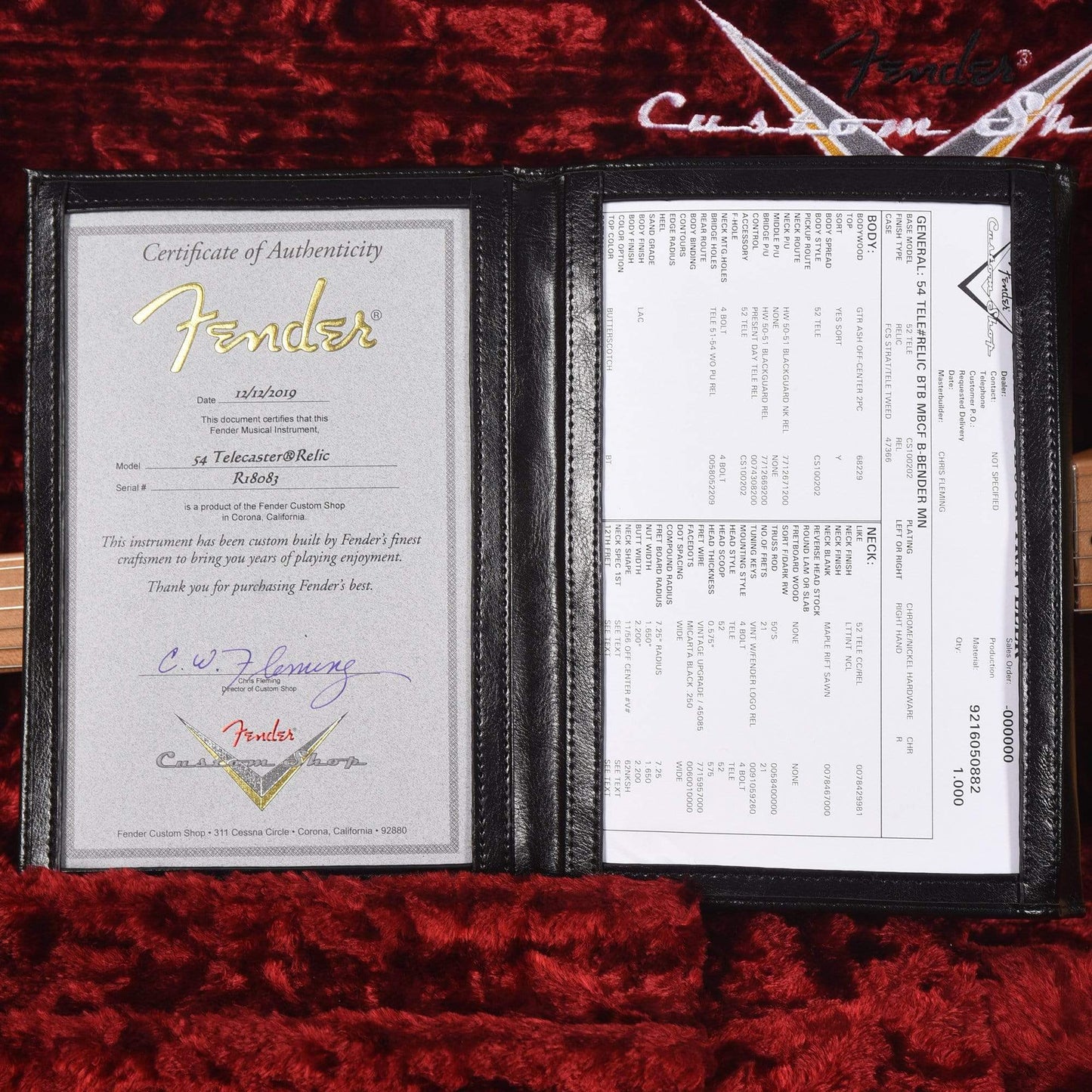 Fender Custom Shop 1954 Telecaster B-Bender Relic Butterscotch Blonde Master Built by Chris Fleming Electric Guitars / Solid Body