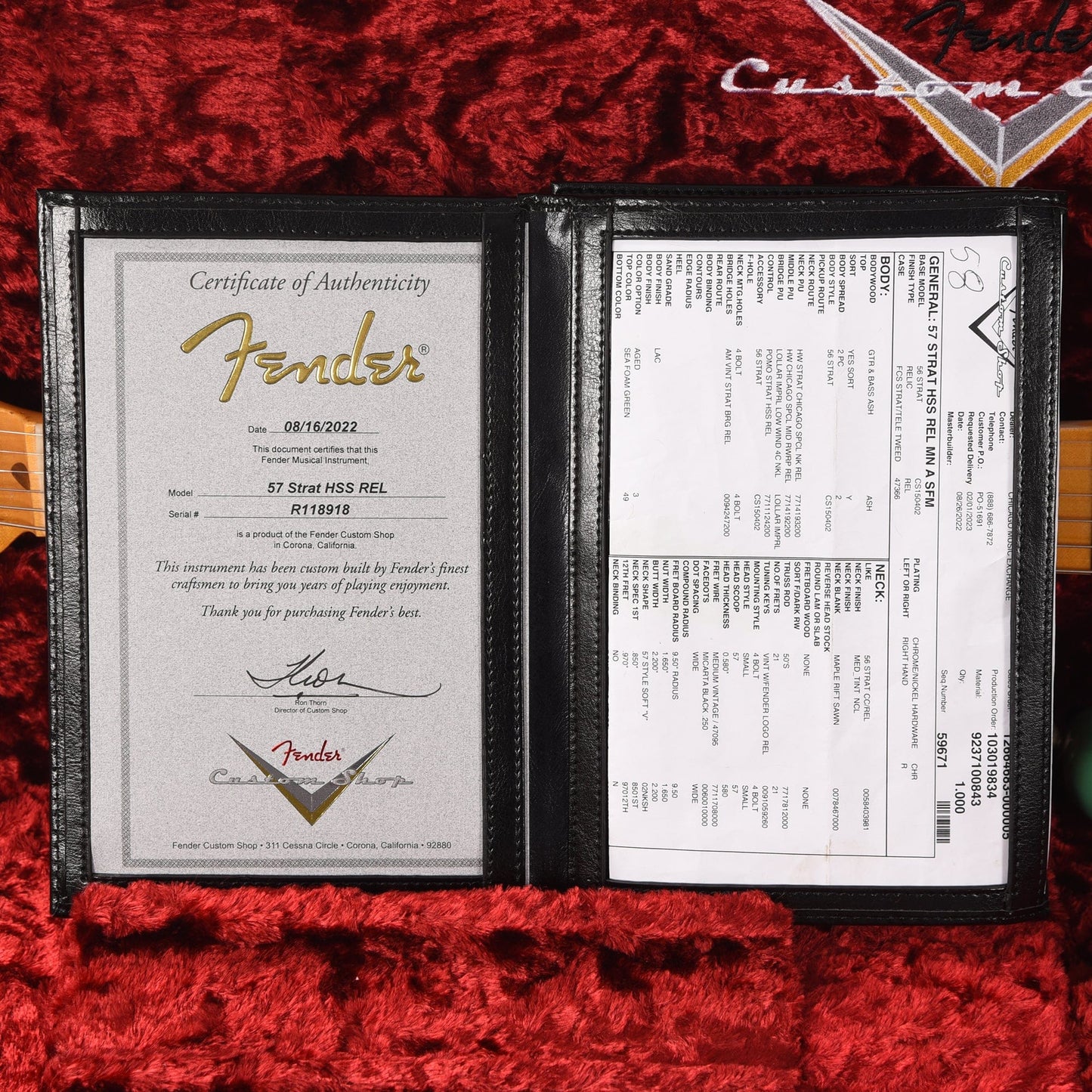 Fender Custom Shop 1957 Stratocaster HSS "Chicago Special" Relic Aged Sea Foam Green w/Lollar Imperial Low Wind Humbucker Electric Guitars / Solid Body