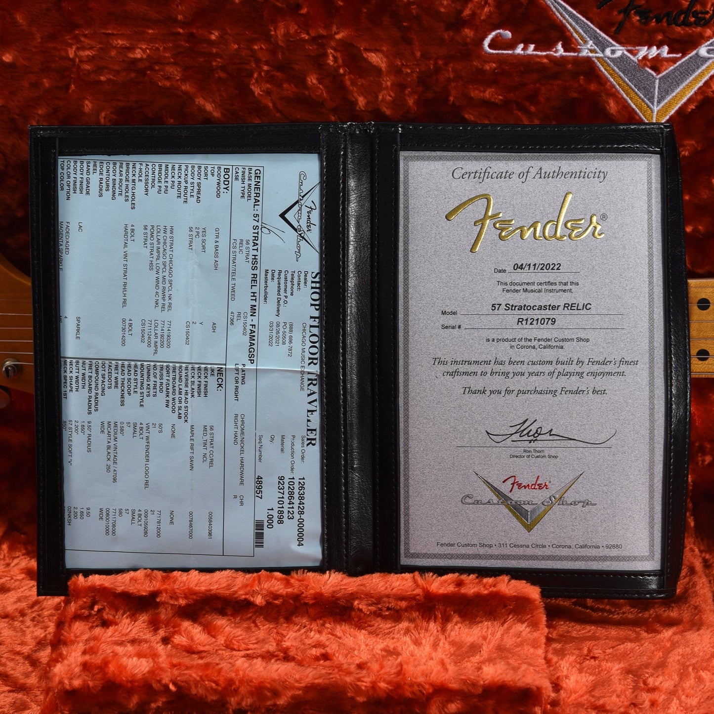 Fender Custom Shop 1957 Stratocaster HSS Hardtail "Chicago Special" Relic Faded/Aged Magenta Sparkle w/Lollar Imperial Low-Wind Humbucker Electric Guitars / Solid Body