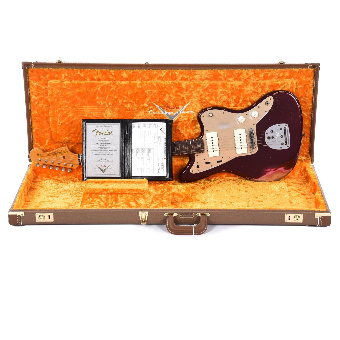 Fender Custom Shop 1959 Jazzmaster "Chicago Special" Heavy Relic Aged Oxblood Electric Guitars / Solid Body