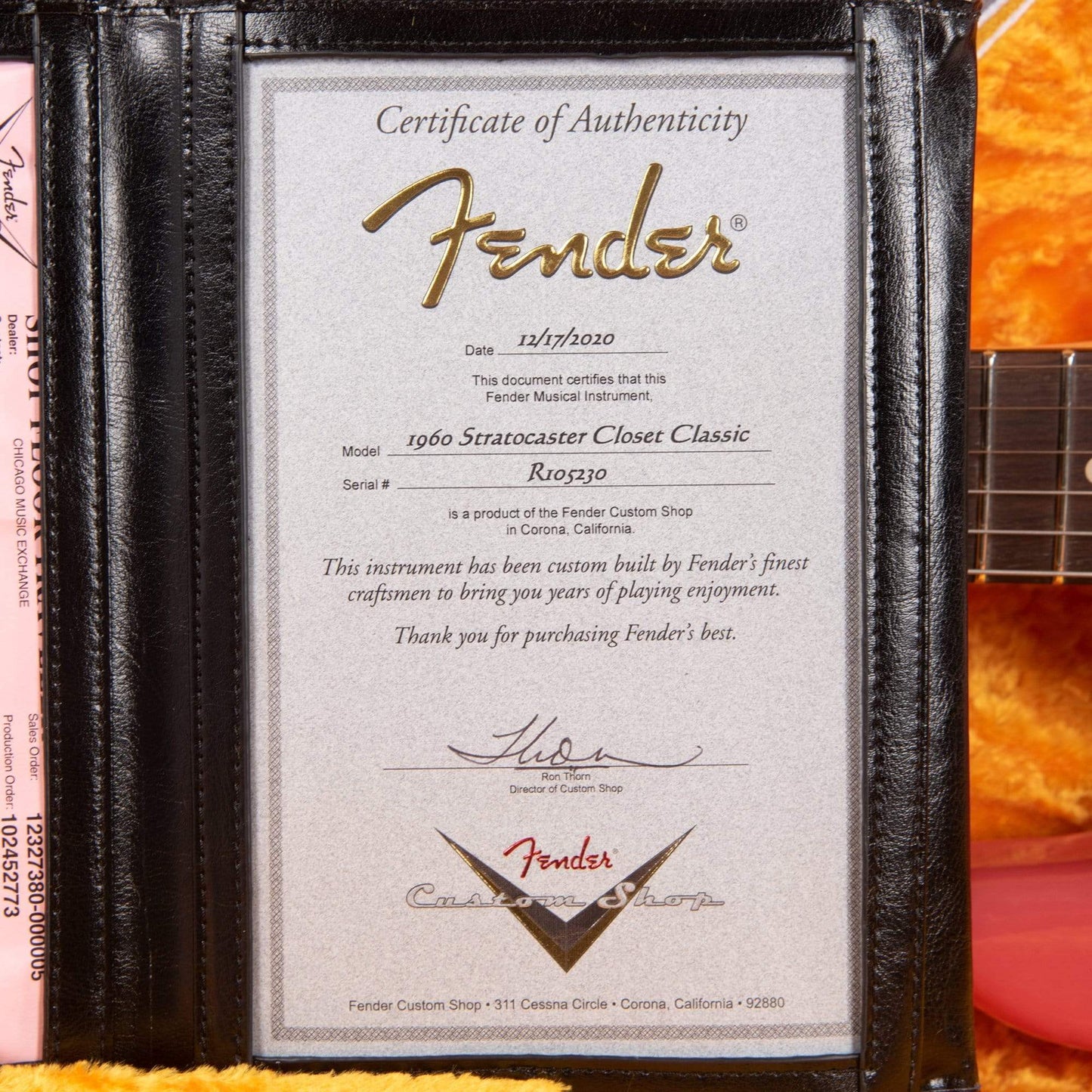 Fender Custom Shop 1960 Stratocaster "Chicago Special" Deluxe Closet Classic Super Faded Fiesta Red w/Gold Hardware Electric Guitars / Solid Body