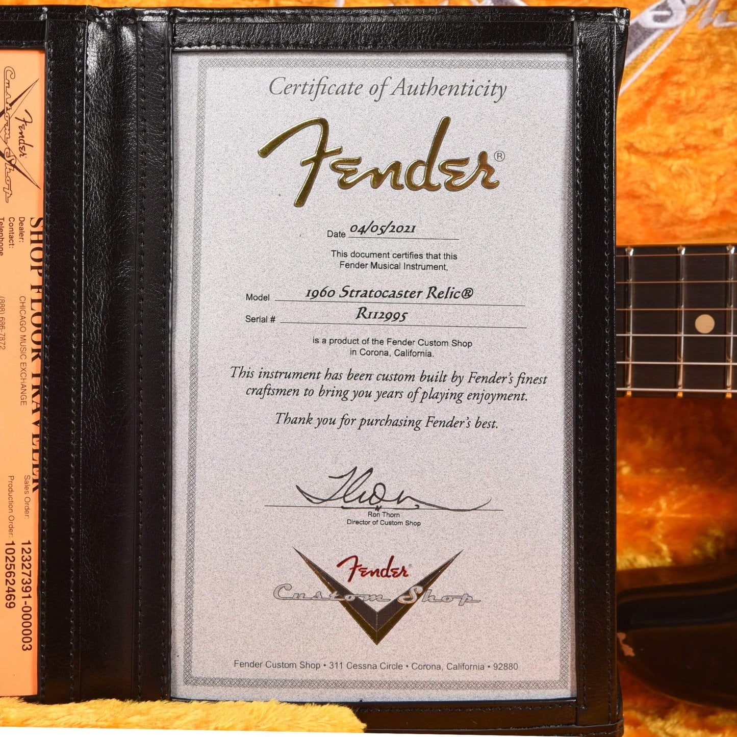 Fender Custom Shop 1960 Stratocaster "Chicago Special" Relic Aged Black Electric Guitars / Solid Body