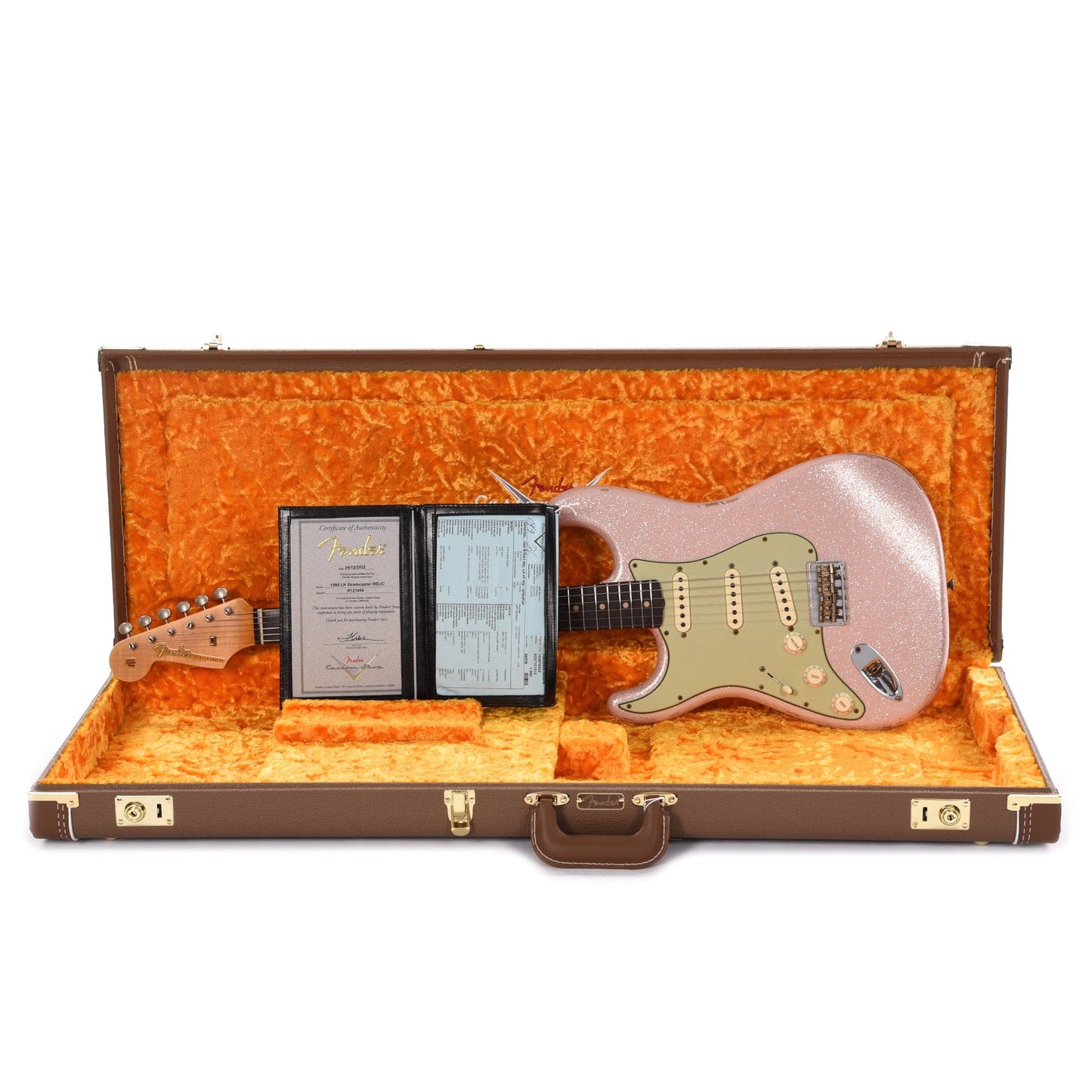 Fender Custom Shop 1960 Stratocaster Hardtail "Chicago Special" LEFTY Relic Super Faded Shell Pink Sparkle Electric Guitars / Solid Body
