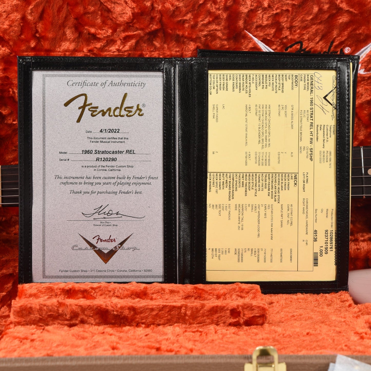 Fender Custom Shop 1960 Stratocaster Hardtail "Chicago Special" Relic Super Faded Shell Pink Electric Guitars / Solid Body