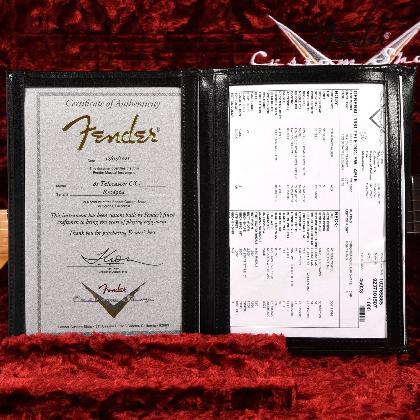 Fender Custom Shop 1961 Telecaster "Chicago Special" Deluxe Closet Classic Aged Black Electric Guitars / Solid Body