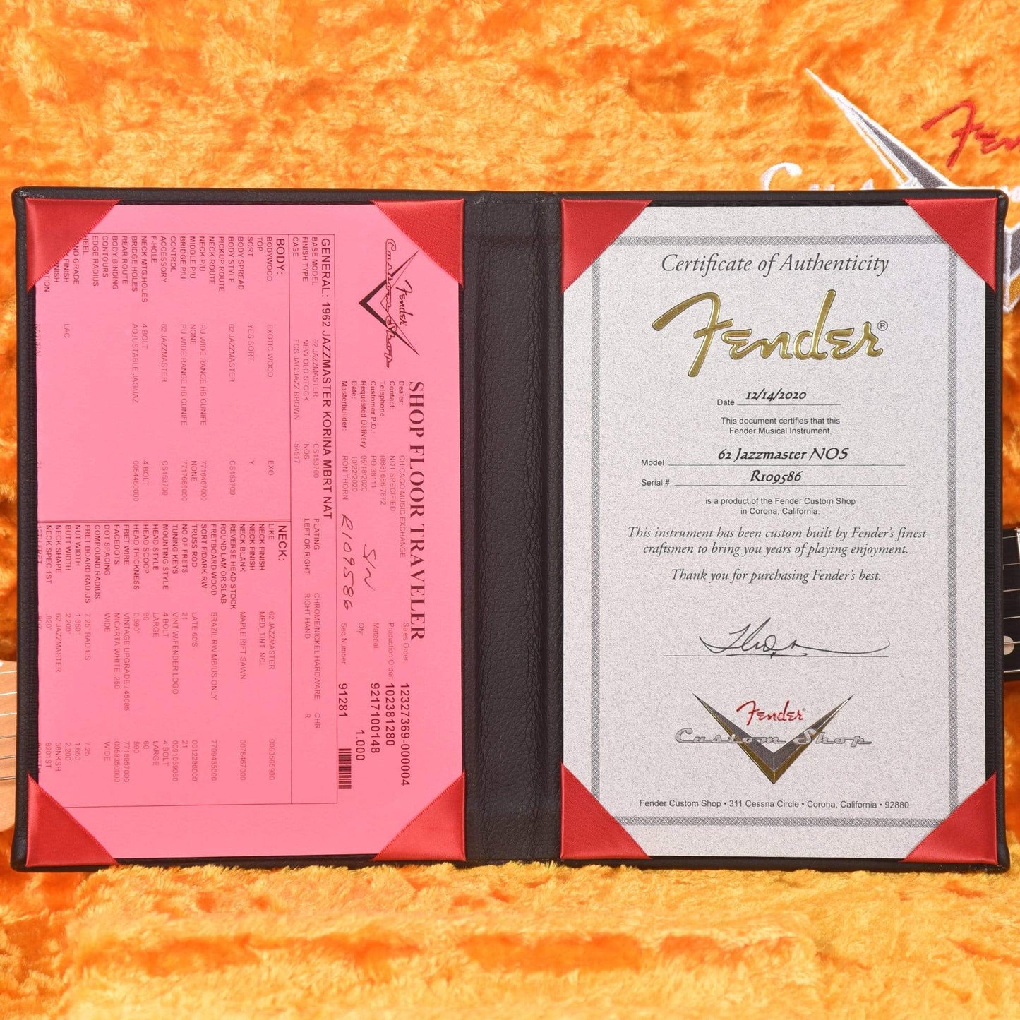 Fender Custom Shop 1962 Jazzmaster Korina Natural w/Brazilian Rosewood Fingerboard Master Built by Ron Thorn Electric Guitars / Solid Body