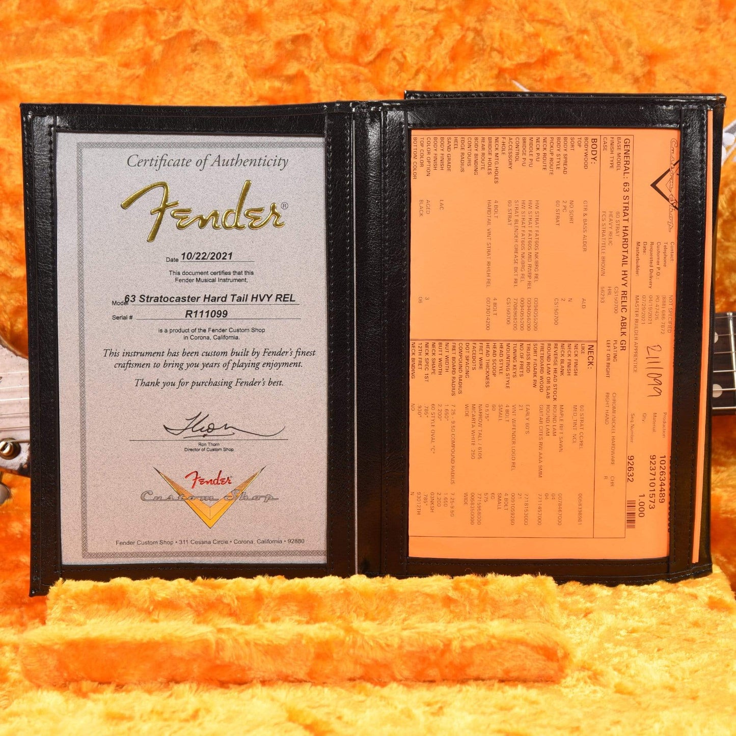 Fender Custom Shop 1963 Stratocaster Hardtail Heavy Relic Aged Black Apprentice Built by George Ruiz Electric Guitars / Solid Body