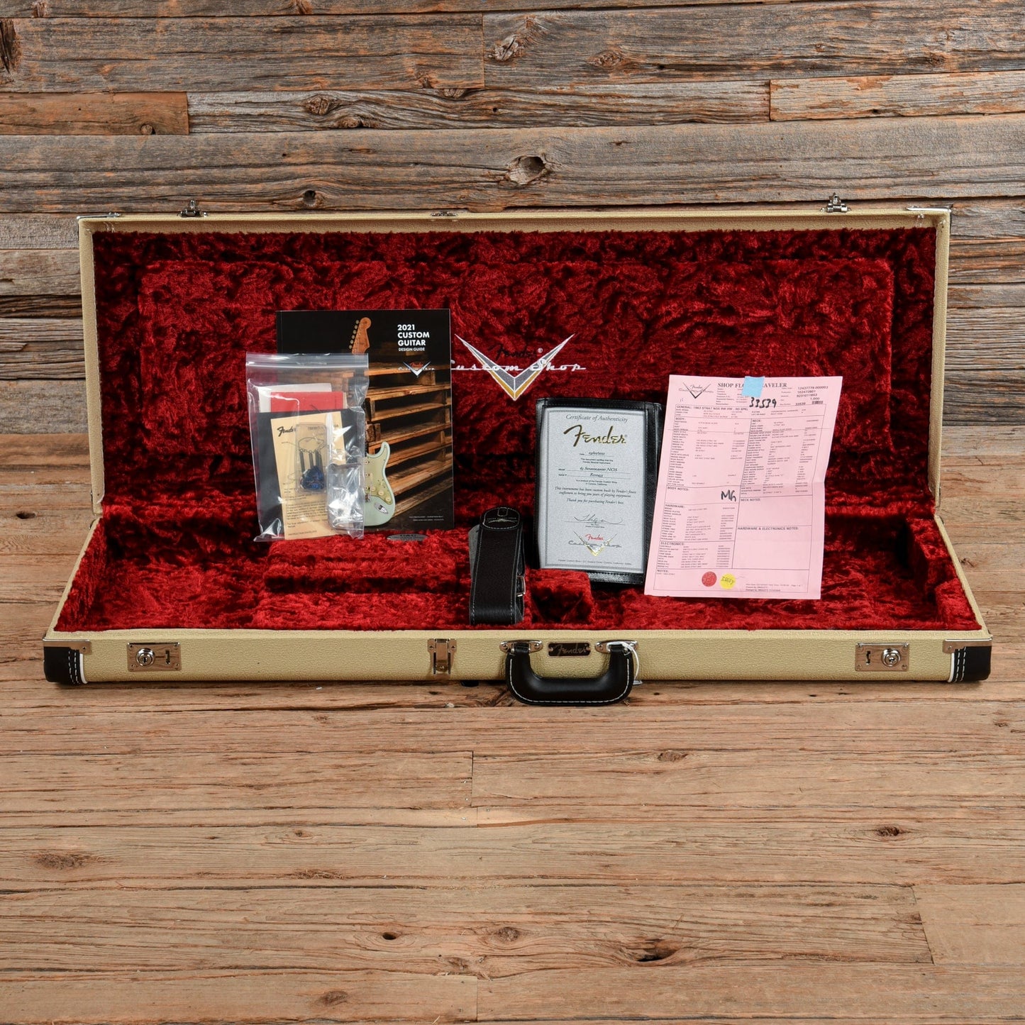 Fender Custom Shop 1963 Stratocaster NOS Red Sparkle 2021 Electric Guitars / Solid Body