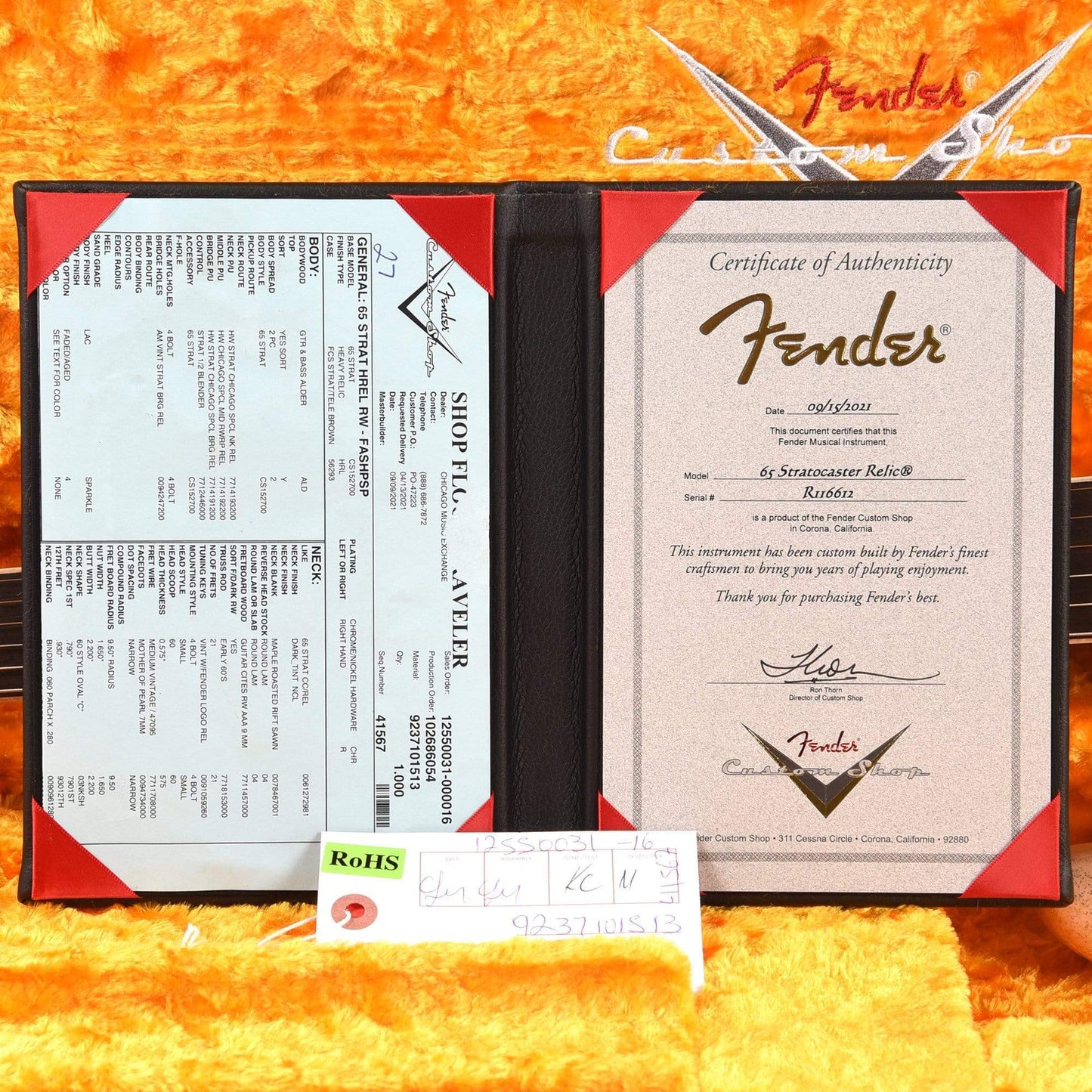 Fender Custom Shop 1965 Stratocaster "Chicago Special" Heavy Relic Faded/Aged Shell Pink Sparkle w/Roasted Bound Neck Electric Guitars / Solid Body