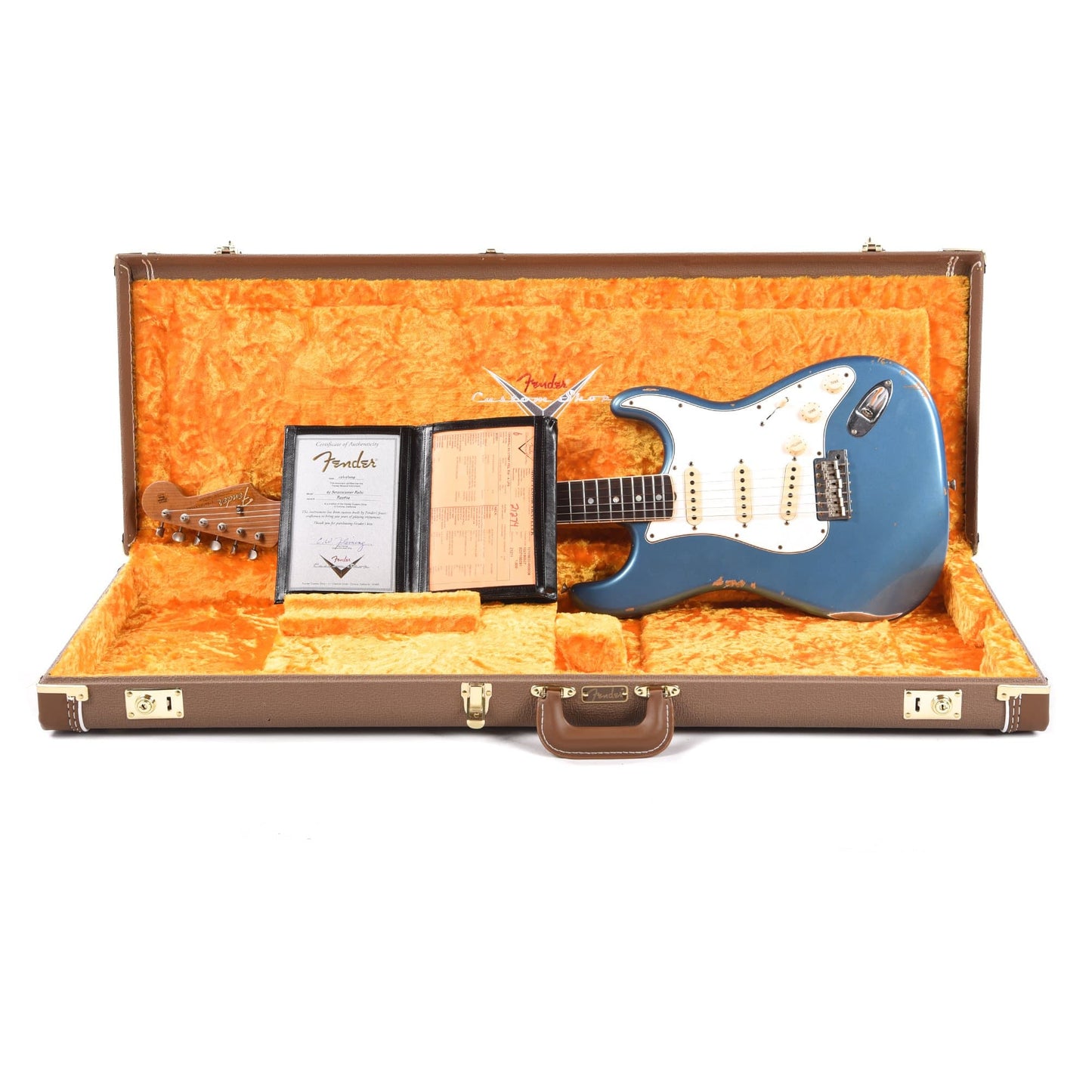 Fender Custom Shop 1965 Stratocaster "Chicago Special" Relic Aged Lake Placid Blue w/Roasted Bound Neck Electric Guitars / Solid Body