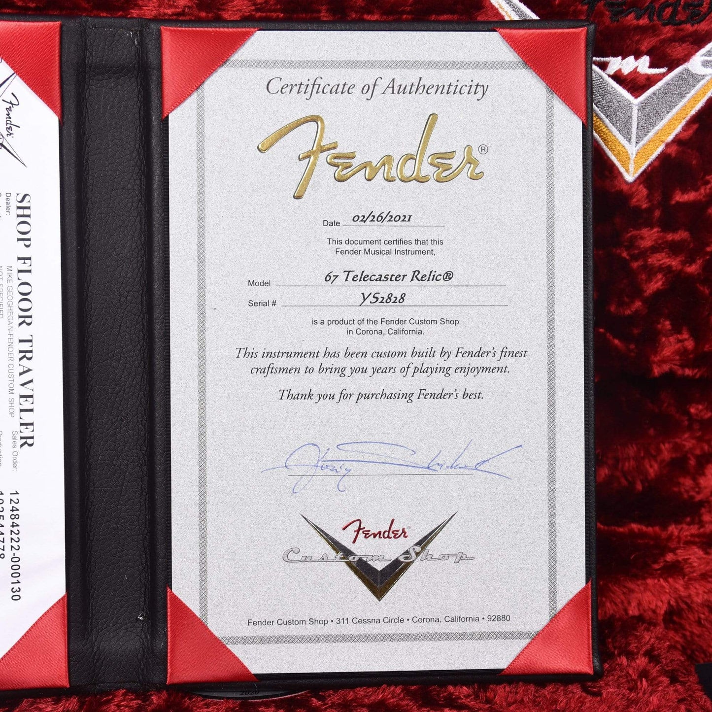 Fender Custom Shop 1967 Telecaster Relic Black Master Built Yuriy Shishkov w/Bigsby B5 Electric Guitars / Solid Body