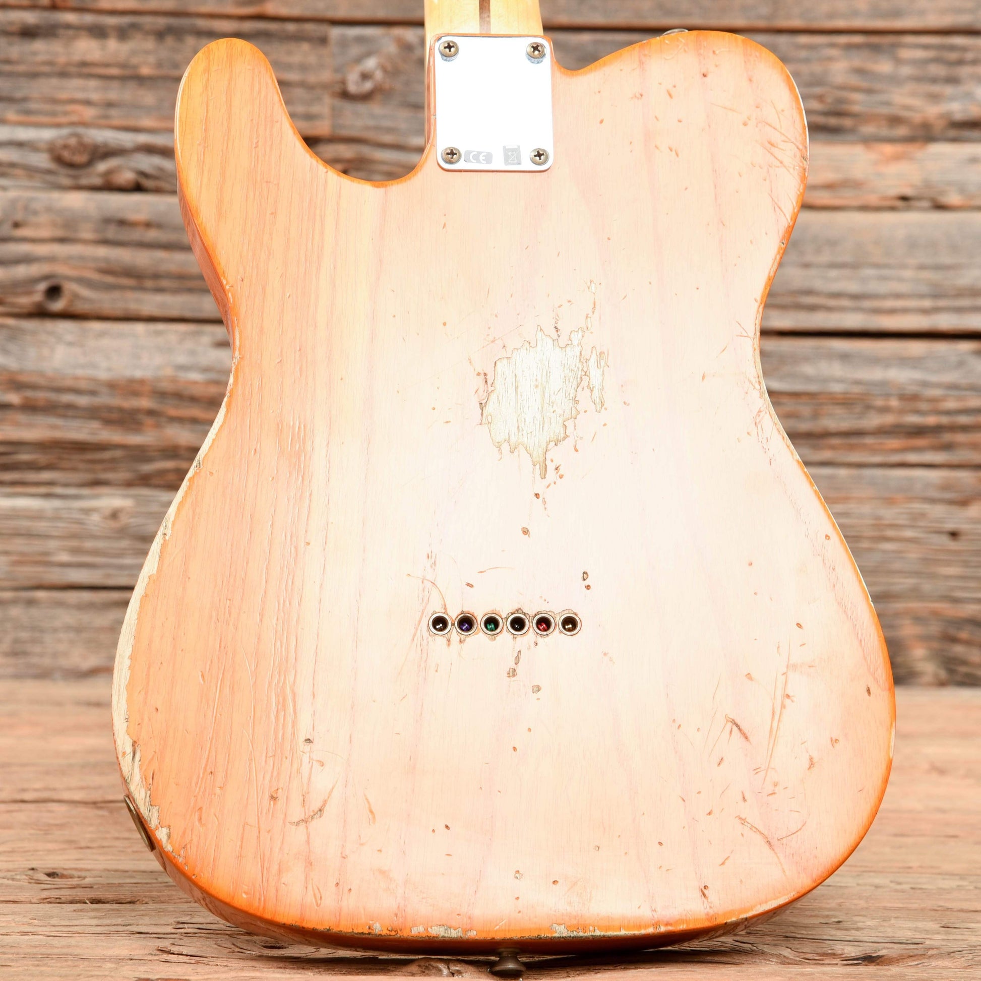 Fender Custom Shop '50s Telecaster 1-Piece Ash Relic Sunset Orange Transparent 2021 Electric Guitars / Solid Body