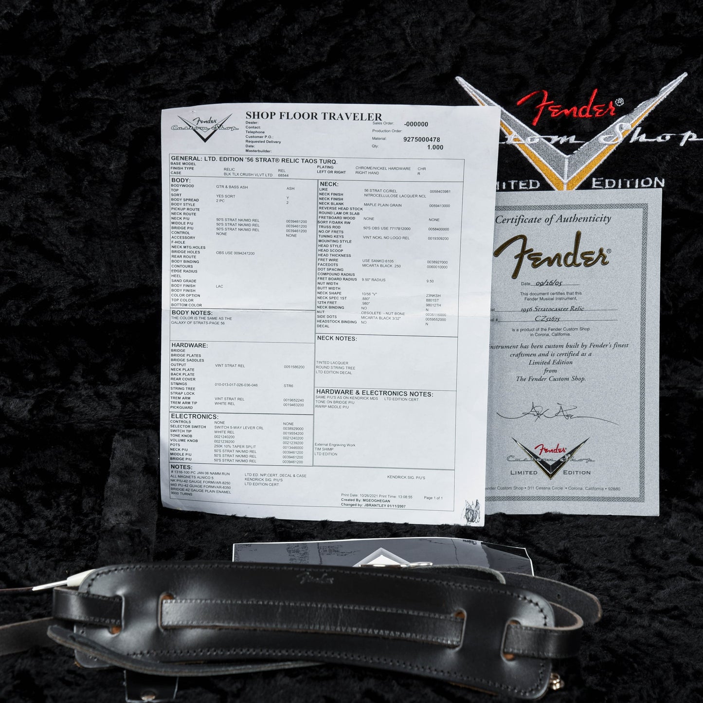 Fender Custom Shop '56 Stratocaster Relic Taos Turquoise 2005 Electric Guitars / Solid Body