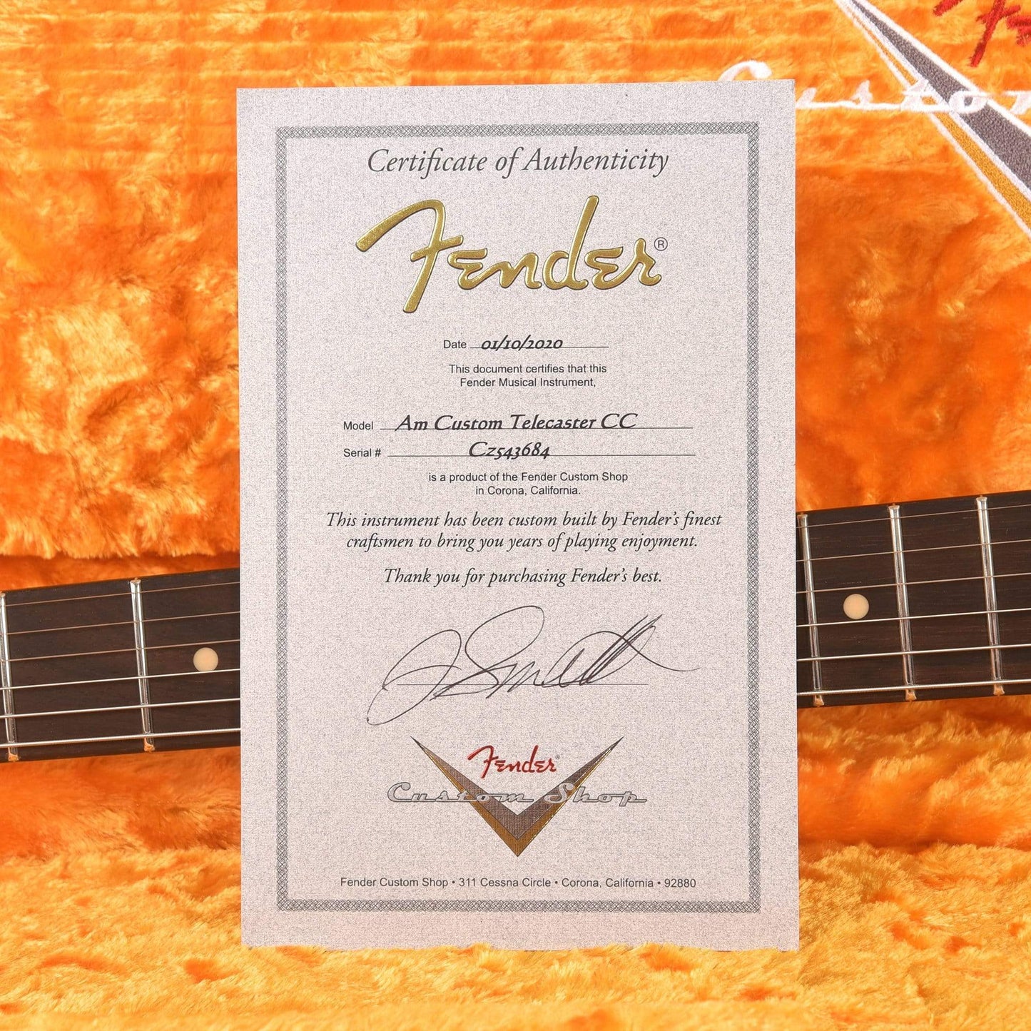 Fender Custom Shop American Custom Korina Telecaster HS Master Built by Jason Smith w/Brazilian Fingerboard Electric Guitars / Solid Body