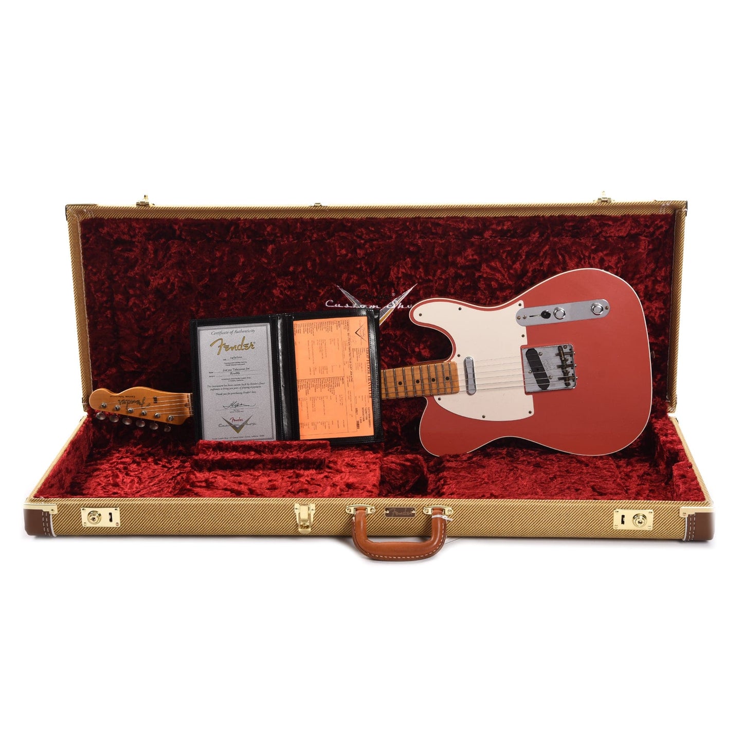 Fender Custom Shop Limited Edition '50s Twisted Tele Custom Journeyman Relic Aged Tahitian Coral Electric Guitars / Solid Body