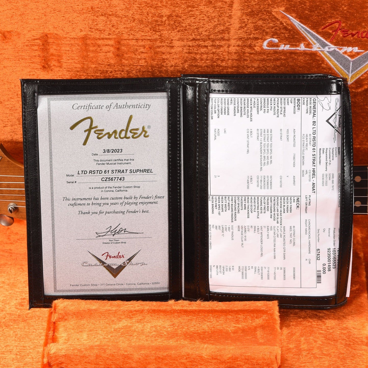 Fender Custom Shop Limited Edition Roasted 1961 Stratocaster Super Heavy Relic Aged Natural Electric Guitars / Solid Body