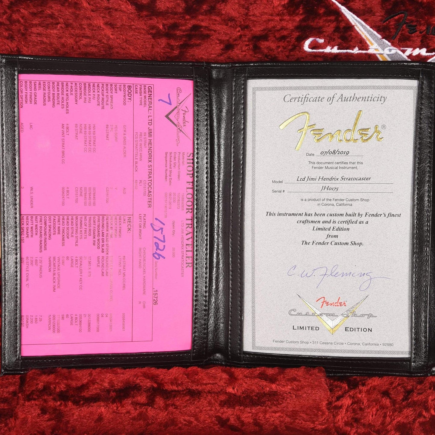 Fender Custom Shop Teambuilt Limited Edition Jimi Hendrix Stratocaster Olympic White Relic Electric Guitars / Solid Body