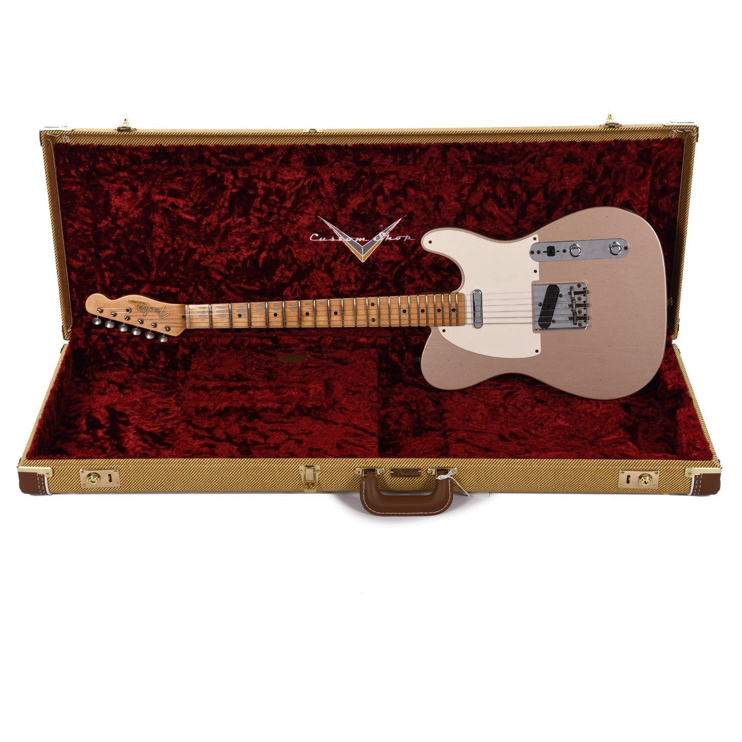 Fender Custom Shop Time Machine 1955 Telecaster Journeyman Faded Aged Copper Electric Guitars / Solid Body
