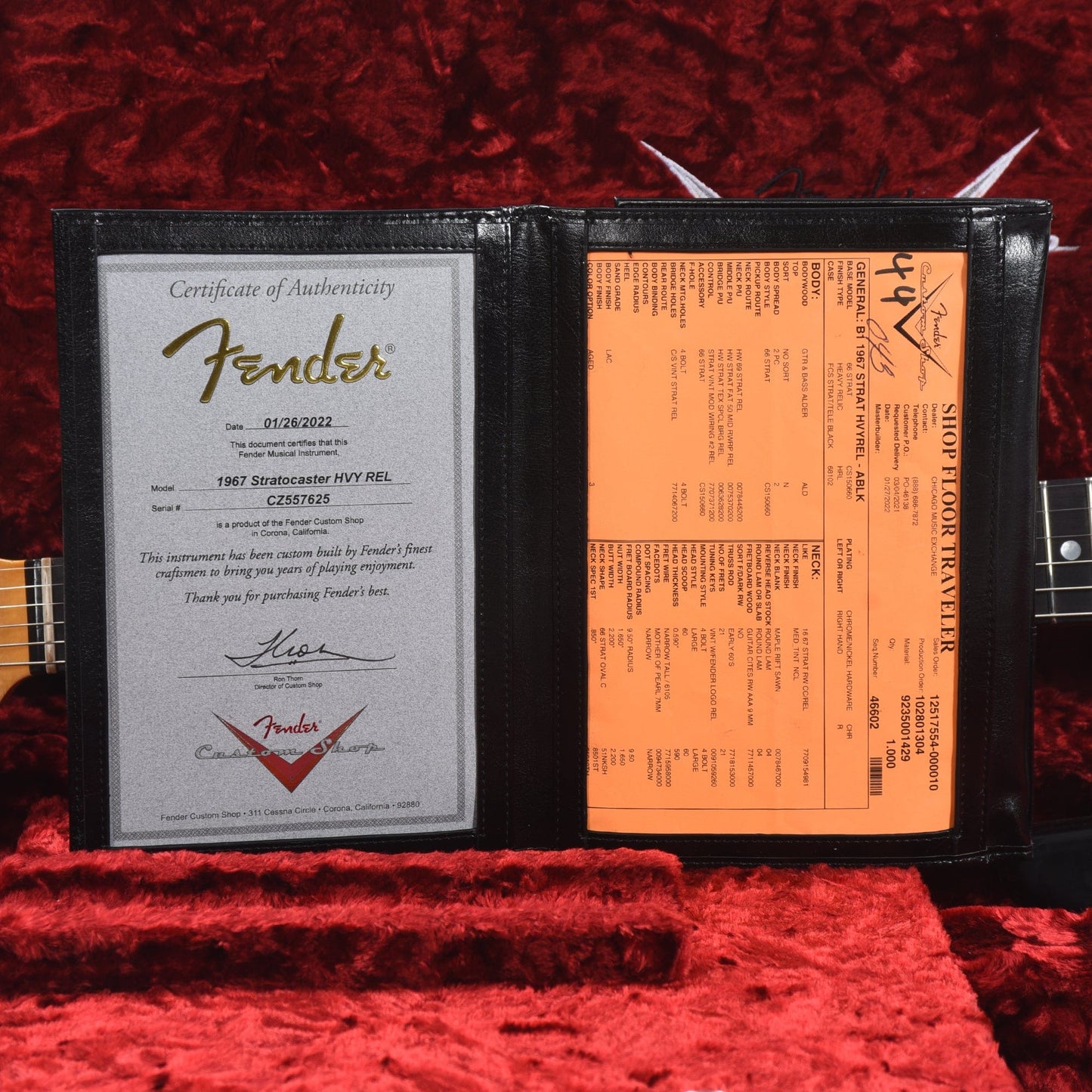 Fender Custom Shop Time Machine 1967 Stratocaster Heavy Relic Aged Black Electric Guitars / Solid Body