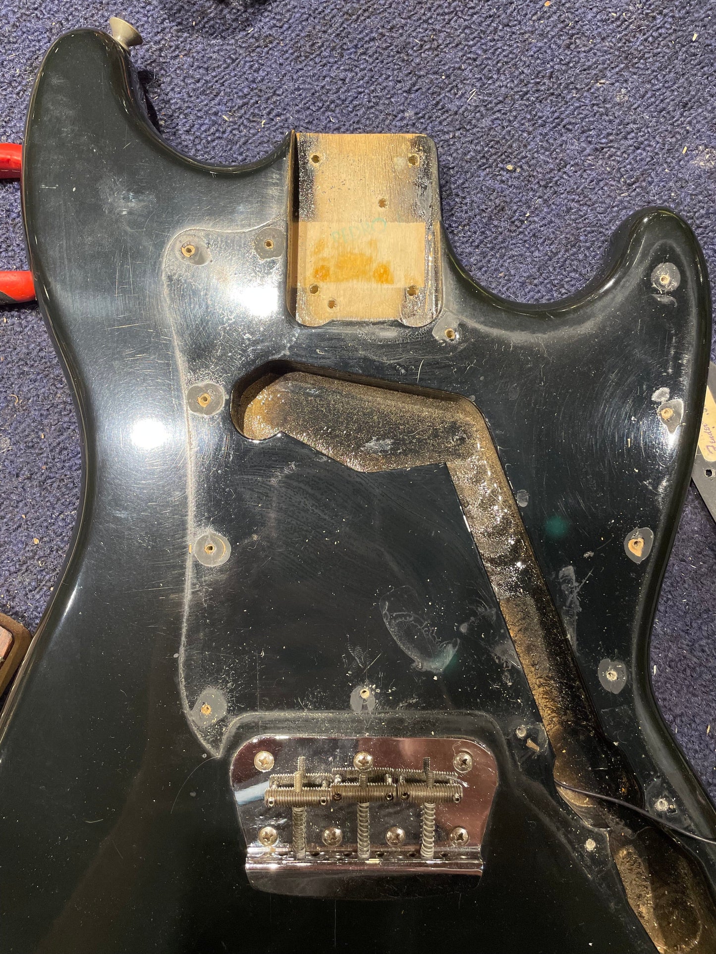 Fender Musicmaster Black 1978 Electric Guitars / Solid Body