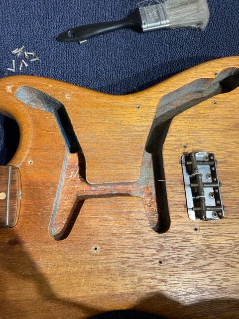 Fender Musicmaster Natural Refin 1965 Electric Guitars / Solid Body