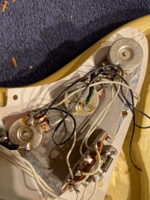 Fender Stratocaster Hardtail Olympic White 1976 Electric Guitars / Solid Body