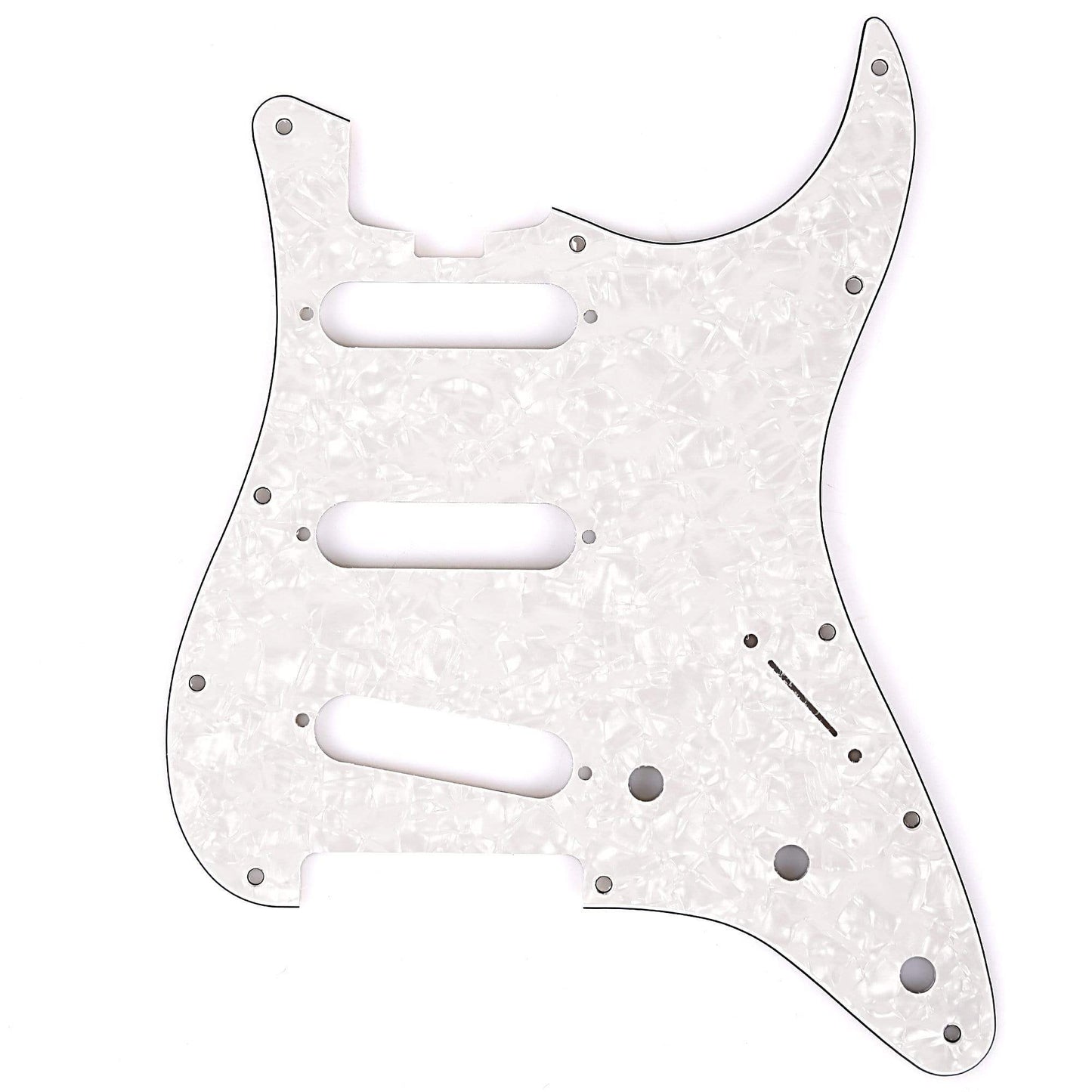 Fender Pickguard for American Elite Stratocaster SSS White Moto 4-Ply Parts / Pickguards
