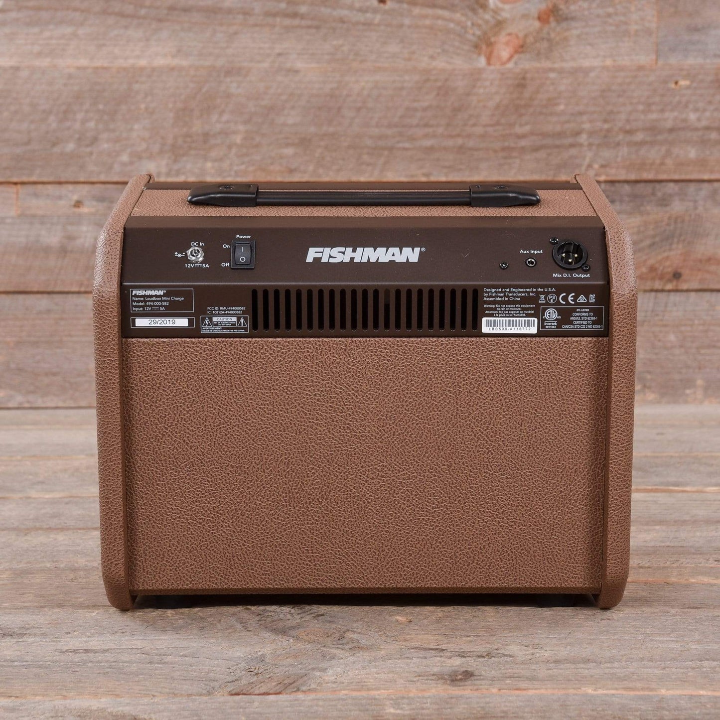 Fishman Loudbox Mini Charge 60 Watt Rechargeable Battery-Powered Acoustic Amplifier Amps / Acoustic Amps