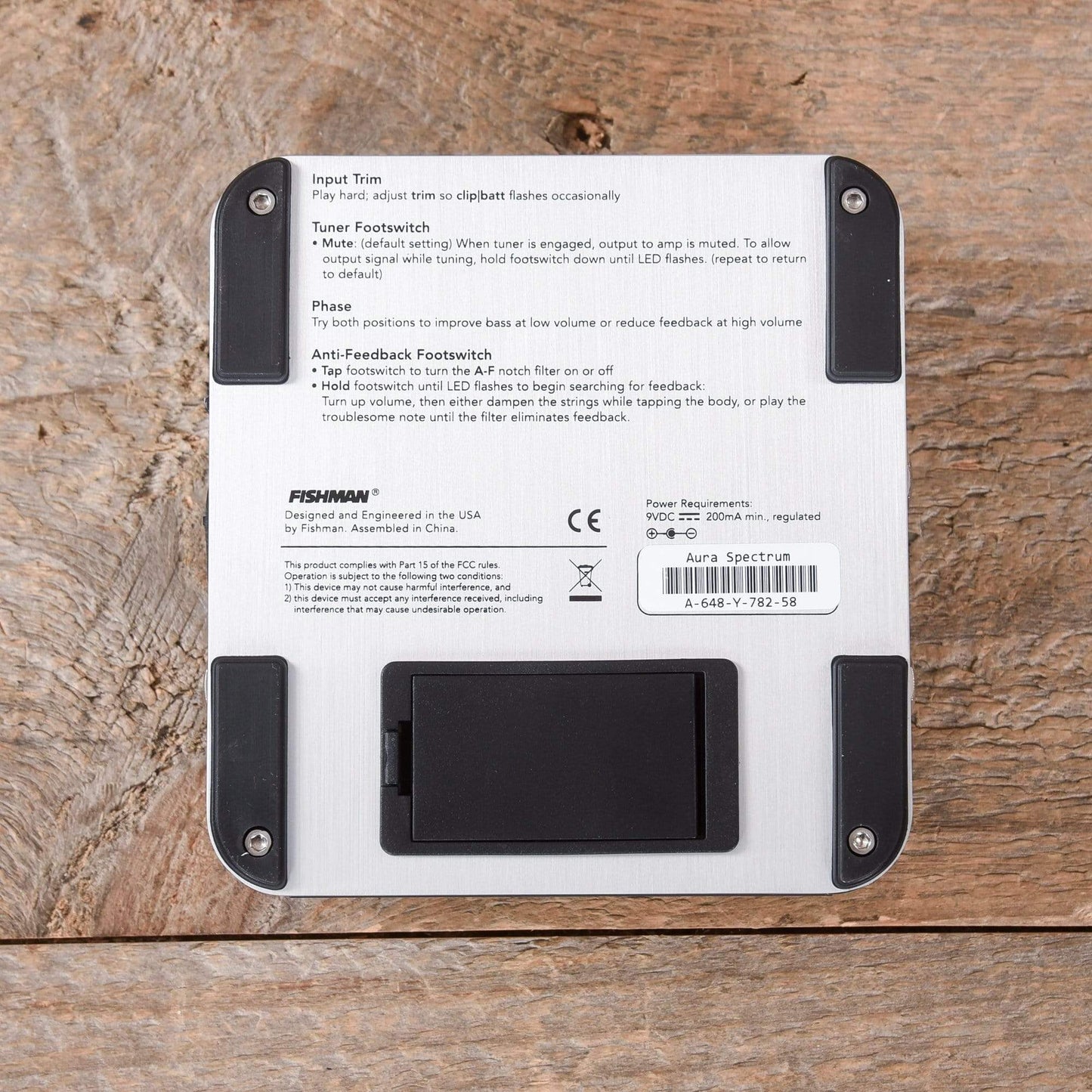 Fishman Aura Spectrum DI Pedal Effects and Pedals / EQ