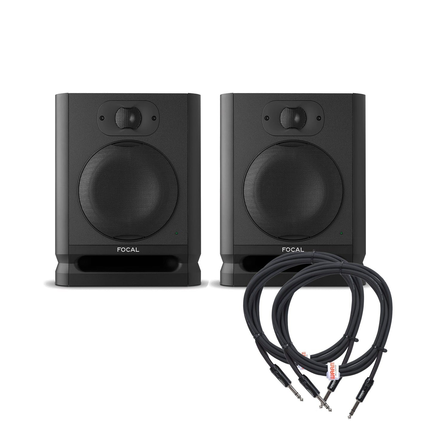 Focal Alpha 65 Evo 2-Way 6.5" Active Studio Monitor Pair and (2) TRS Cable Bundle Pro Audio / Speakers / Studio Monitors