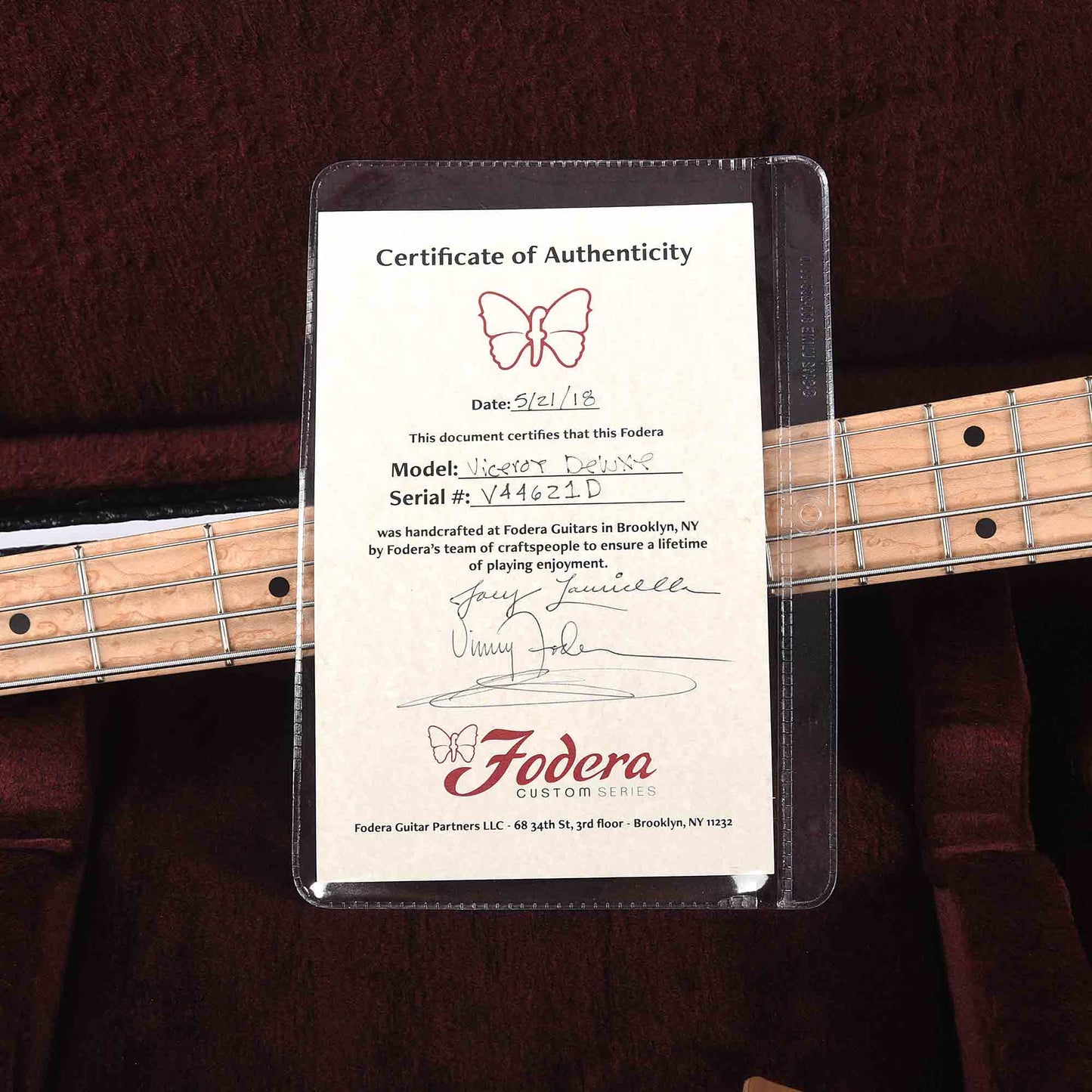 Fodera Viceroy Elite 4 Burmese Sal Top Roasted Ash Body w/Birdseye Maple Fingerboard Bass Guitars / 4-String