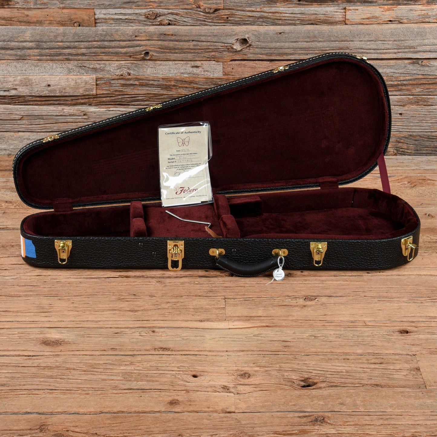 Fodera Custom Emperor Ash Body Ebony Macassar Top w/Fralin JM & Pure PAF Natural Electric Guitars / Solid Body