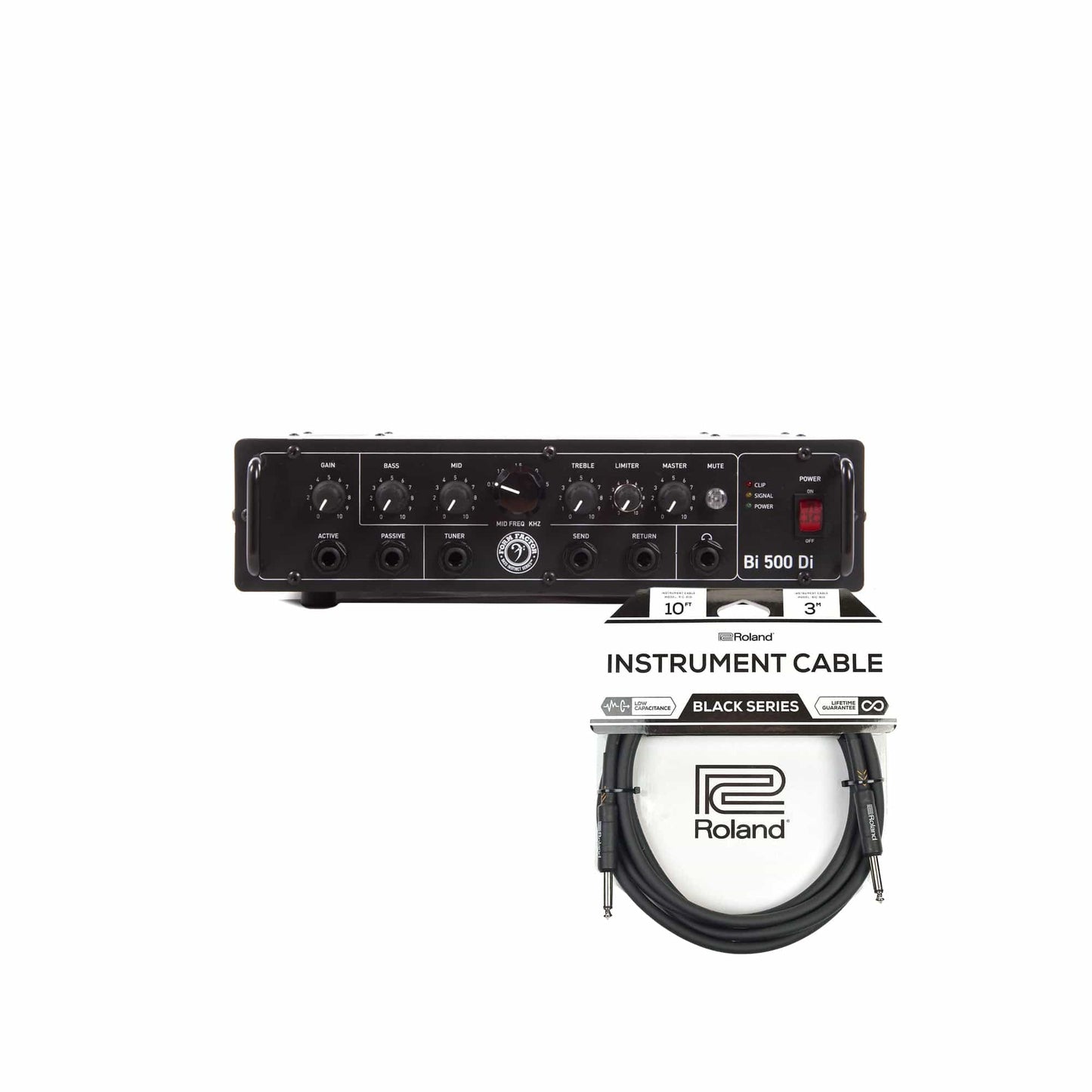 Form Factor BI500DI Bass Amp Head 500W and (1) Cable Bundle Amps / Bass Heads