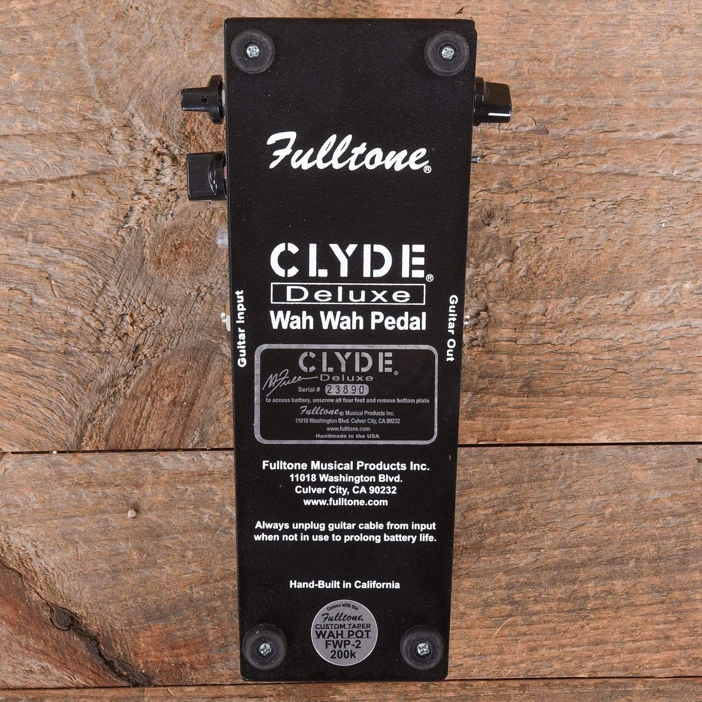 Fulltone Clyde Deluxe Wah Effects and Pedals / Wahs and Filters