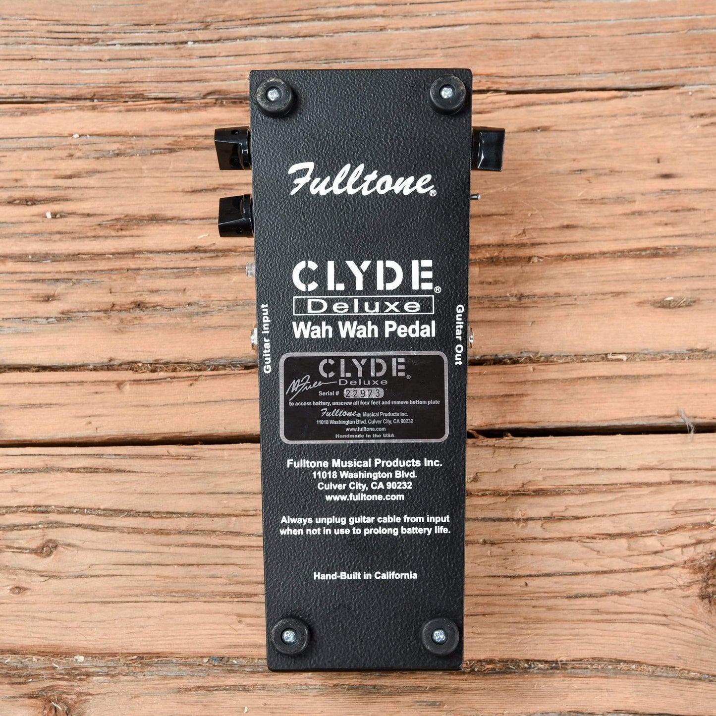 Fulltone Clyde Deluxe Wah Effects and Pedals / Wahs and Filters