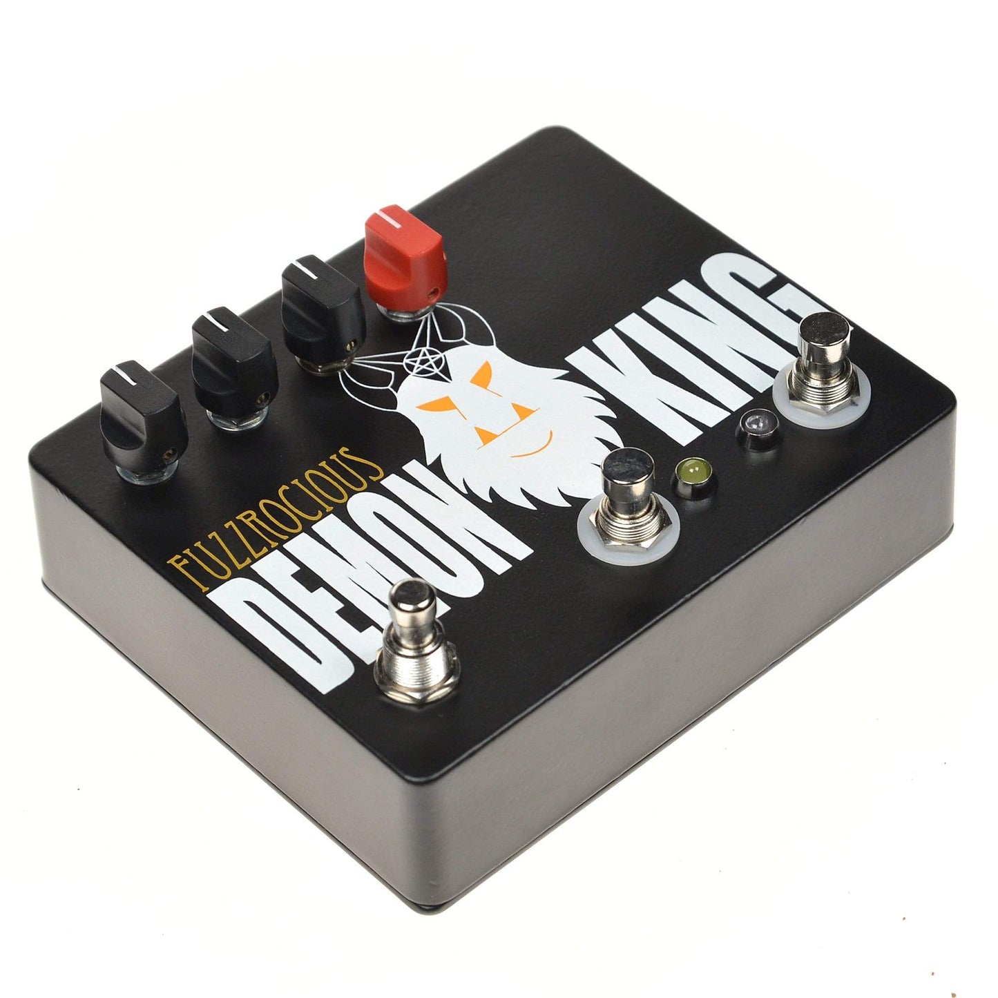 Fuzzrociousn King Med/High Overdrive w/Momentary Feedback Black/Orange Effects and Pedals / Distortion