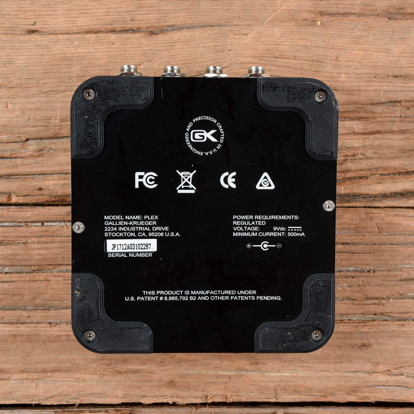 Gallien-Krueger PLEX 4-Band Active Bass Preamp Pedal Effects and Pedals / Bass Pedals