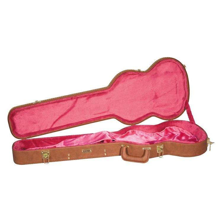 Gator Brown Wood Double-Horned Style Case Accessories / Cases and Gig Bags / Guitar Cases