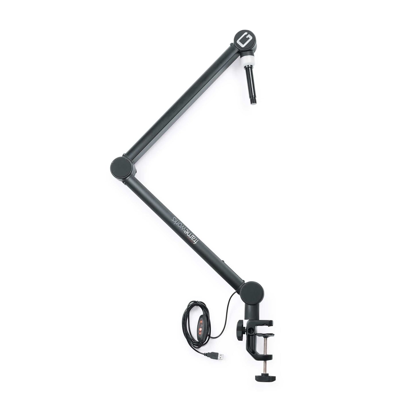 Gator Frameworks Professional Desktop Broadcast/Podcast Microphone Boom Stand w/On-Air Indicator Light Accessories / Stands