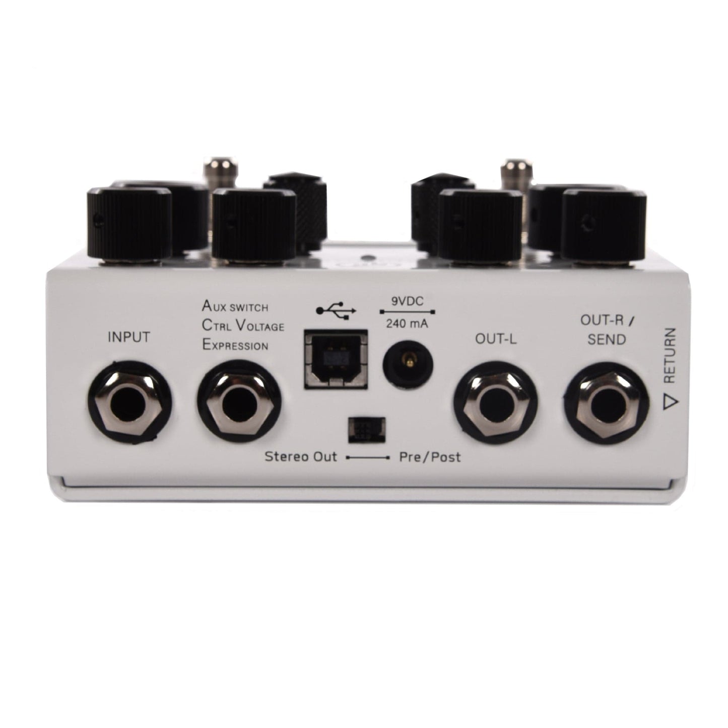 GFI System Custom White Synesthesia Multi-Modulation Pedal
