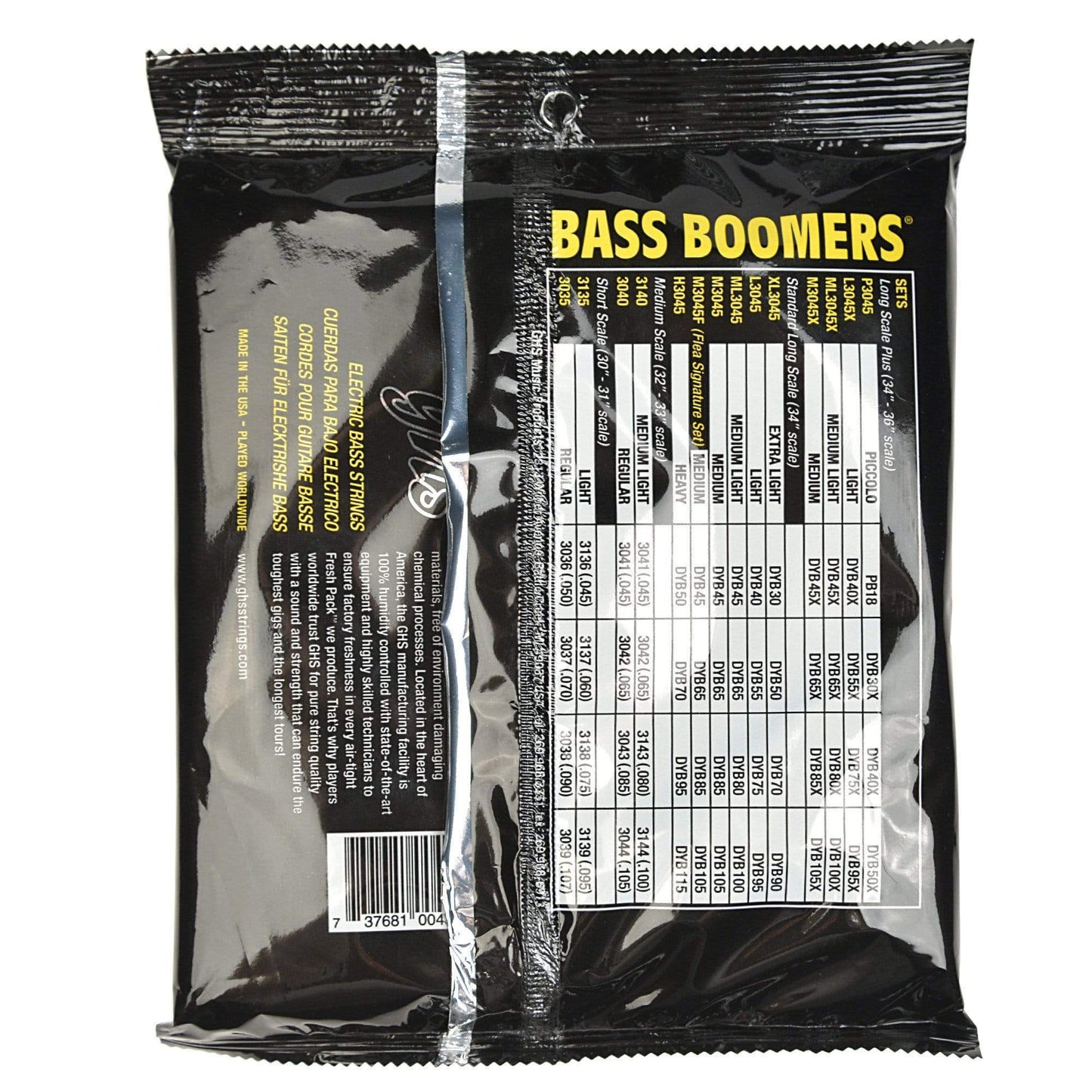 GHS ML3045 Bass Boomers 45-100 Long Scale Accessories / Strings / Bass Strings