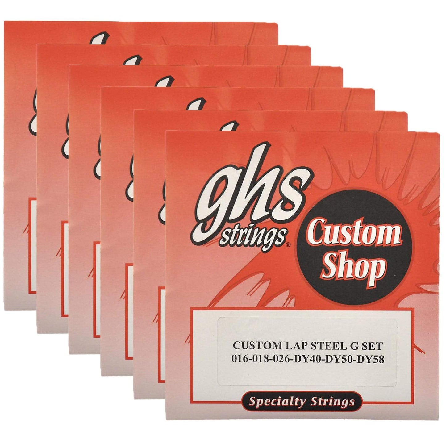 GHS Electric Lap Steel Strings G Tuning 16-58 (6 Pack Bundle) Accessories / Strings / Other Strings