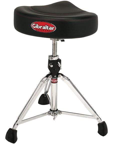 Gibraltar 96082T 2-Tone Moto Style Seat Drum Throne Black Drums and Percussion / Parts and Accessories / Thrones