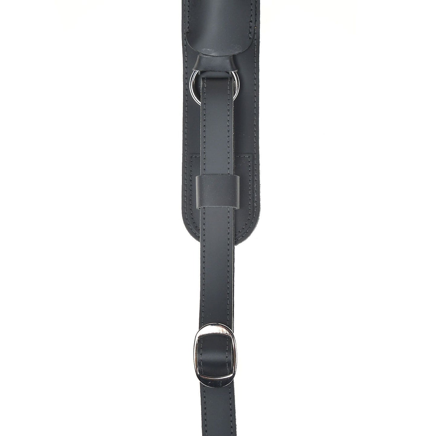 Gibson Gear Slingshot Strap Black Top Grain Leather w/Elastic Pull Accessories / Straps