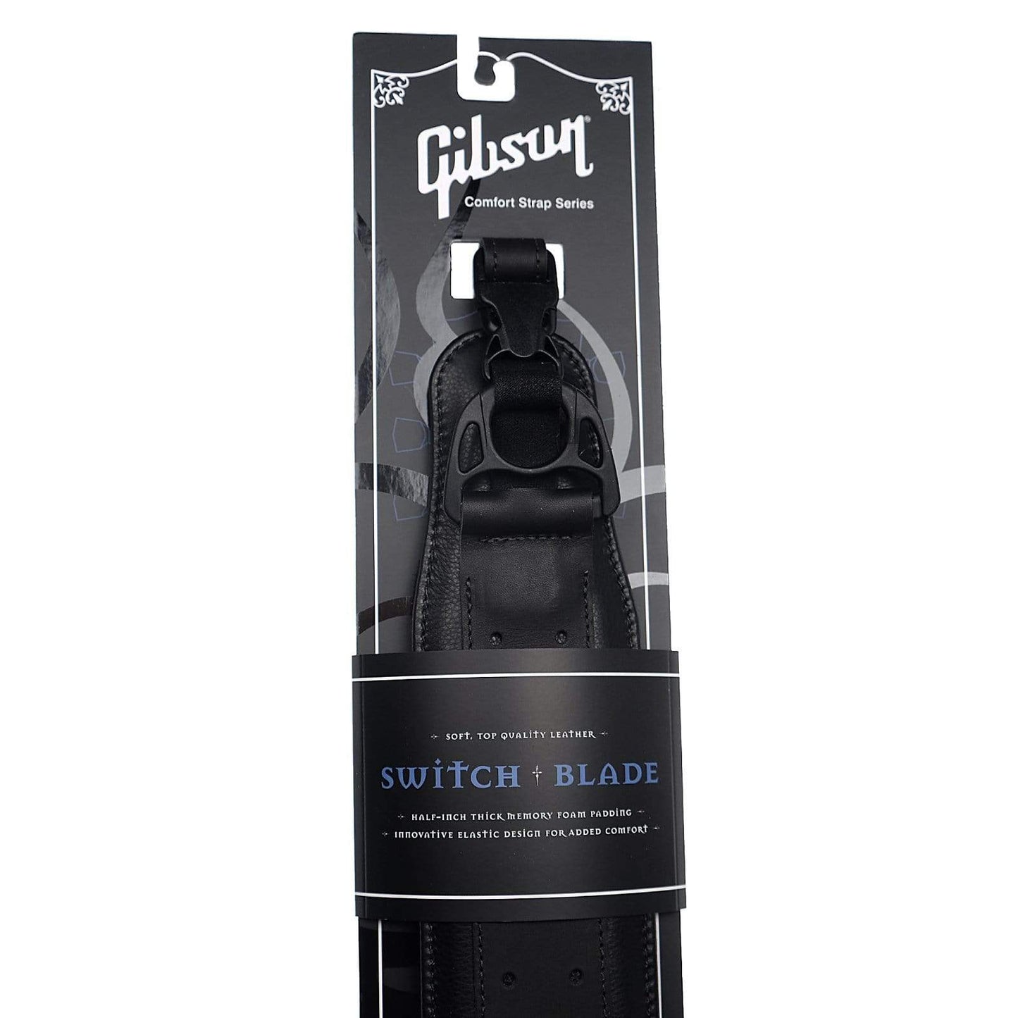 Gibson The Switchblade Premium Guitar Strap - Black Accessories / Straps